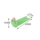 Silicone Door Stop 9.3 x 2.6 x 4.5 cm Green Cactus Wedge Stopper Against Drafts Cushioning Block for Doors Home Office Children's Room 7