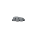 Silicone Door Stopper 9.3 x 2.3 x 1 cm Cushion Wedge Against Closure Grey Paw Safety Stopper Children's Room Office Home 2