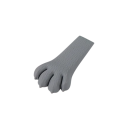 Silicone Door Stopper 9.3 x 2.3 x 1 cm Cushion Wedge Against Closure Grey Paw Safety Stopper Children's Room Office Home 5