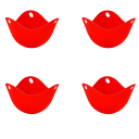 Silicone Egg Cooking Cups 9 x 6.5 cm Set of 4 Reusable Moulds Shell-Free Easy Cleaning Steam Cooking Eggs 2