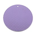 Silicone Heat-Resistant Mat 17.5x17.5 cm Non-Slip Round Pot Mat Kitchen Surface Protector 5