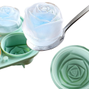 Silicone Ice Cube Tray 13.5×7 cm Pink Flower 4 Grids Baking Mould for Cookies Chocolate Christmas Decoration Kitchen Utensil 4