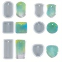 Silicone Mini Mould Set for Resin Round Square Oval and Other Shapes Mould for Making Pendants Jewellery Decorations 1