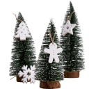 Silicone Mould 12.2 x 11 cm Christmas Tree Star Snowflake and Reindeer Grey Resin Plaster Mould DIY Ornament Making Hanging Pendant 2