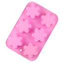 Silicone Mould 25.5 x 17.4 cm 6 Snowflakes Wax, Resin, Plaster, Soap and Chocolate Mould Christmas Decoration 1