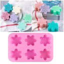 Silicone Mould 25.5 x 17.4 cm 6 Snowflakes Wax, Resin, Plaster, Soap and Chocolate Mould Christmas Decoration 4