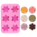 Silicone Mould 25.5 x 17.4 cm 6 Snowflakes Wax, Resin, Plaster, Soap and Chocolate Mould Christmas Decoration 5