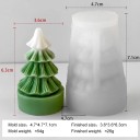 Silicone Mould 7.1 x 4.7 cm Christmas Tree with Layered Edges Mould for Casting Wax, Resin, Plaster, Soap and Candles 2