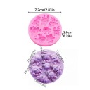 Silicone Mould 7.2 x 1 cm Christmas Figures Santa, Reindeer, Snowman Mould for Casting Wax, Resin, Plaster, Soap and Chocolate 2