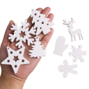 Silicone Mould 9.7 x 10.5 cm Christmas Circle with Bow Resin Plaster Mould DIY Making Hanging Ornaments Decoration Christmas Series 2