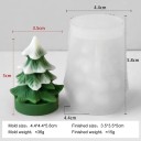Silicone Mould Christmas Tree 5.8 x 4.4 cm Mould for Casting Wax, Resin, Plaster, Soap and Making Candles 2