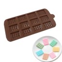 Silicone Mould for Chocolate Bars Homemade Pralines Baking Non-Stick Durable Reusable Creative Crafting 22.6 × 10.7 × 0.5 cm 5