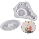 Silicone Mould Set for Making Christmas Decoration Tree with Star and Base Epoxy Resin Casting Mould 1