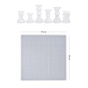 Silicone Moulds for Resin Chess Pieces and Game Board 18 x 18 cm Complete Set for Making a Chess Game 2