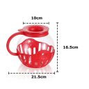Silicone Popcorn Bowl for Microwave 21.5 x 10 x 16.5 cm Healthy Popcorn Preparation Reusable Bowl 4