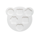 Silicone Stamp Mould with 6 Cavities of Various Sizes for Pouring Wax Seals Creative Crafting 1