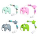 Silicone Teething Toy in the Shape of an Elephant J3531 15