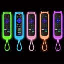 Siliconen afstandsbedieningshoes 14 x 4,5 cm Kattenoren Glow in the Dark beschermhoes voor TCL Hisense Roku TV Antislipontwerp 4
