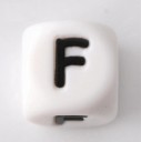 Siliconen alfabetkralen - 100 stuks 9