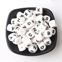 Siliconen alfabetkralen - 100 stuks 1