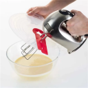 Siliconen beschermkap voor blender 31 x 34 cm Antispatdeksel bij het kloppen van eieren Keukenhulp voor het mixen Veilig bakken 4