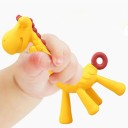 Siliconen bijtring in de vorm van een giraffe 12 cm Zachte bijtring voor baby's Vrij van BPA Voedselveilig siliconen Vriendelijk 5