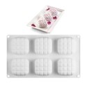 Siliconen dessertvorm 6