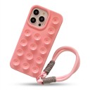 Siliconen hoes met zuignappen en polsband voor iPhone 17 Pro Max Antislip behandeling Houdt op een glad oppervlak Voor video's 13