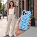 Siliconen hoes met zuignappen voor iPhone 17 Antislipbehandeling Houdt op een glad oppervlak Voor het kijken van video's en fotograferen 24