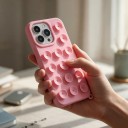 Siliconen hoes met zuignappen voor iPhone 17 Pro Antislip behandeling Houdt op een glad oppervlak Voor het bekijken van video's en fotograferen 18