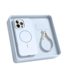 Siliconen hoes voor iPhone 17 Pro met polsband 3-laags beschermhoes tegen krassen en stoten 3