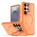 Siliconen hoes voor Samsung Galaxy S25 FE met uitklapbare standaard Ondersteuning voor magnetisch opladen Beschermhoes voor mobiel 17