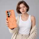 Siliconen hoes voor Samsung Galaxy S25+ met uitschuifbare standaard Ondersteuning voor draadloos opladen Beschermhoes voor mobiel 16