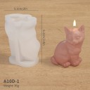 Siliconen kaarsvorm in de vorm van een kat Vorm voor het maken van kaarsen, zeep, chocolade en originele decoraties voor thuiscreaties 2