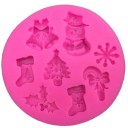 Siliconen mal met kerstpatronen 1