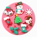 Siliconen mal met kerstpatronen 2