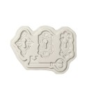 Siliconen mal met slot en sleutel 2