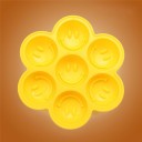Siliconen mal voor desserts smileys 4