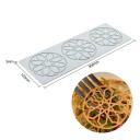 Siliconen mal voor mandala decoratie 125 x 360 mm flexibele siliconen lichtblauwe mal voor taarten desserts decoratie bakgereedschap 2