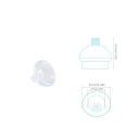 Siliconen masker voor honden en katten beschermend 51 mm buitendiameter 31 mm binnendiameter transparant veterinaire toepassing 2