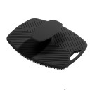 Siliconen massageborstel 12,3 x 9,2 cm Zachte exfoliërende borstel voor haar en lichaam Reinigende doucheborstel voor in bad Siliconen massagetool 6