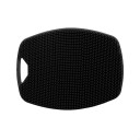 Siliconen massageborstel 12,3 x 9,2 cm Zachte exfoliërende borstel voor haar en lichaam Reinigende doucheborstel voor in bad Siliconen massagetool 5