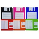 Siliconen onderzetter in de vorm van een floppy disk, 6 stuks 3