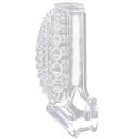 Siliconen penishuls met massagebubbels en een verhoogd gedeelte met een geïntegreerde grip in de vorm van een penisring. Discrete 2