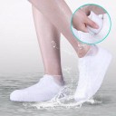 Siliconen witte beschermhoezen voor schoenen maat 34-40 tegen water en vuil met antislipzool 4