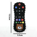 Silikon-Beißring für Babys 13,5 x 5,5 cm Fernbedienungsform mit Teddybär Sicherer Baby-Beißring Zahnungshilfe 2