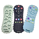 Silikon-Beißring für Babys 15 x 5 cm Kinderbeißring in Form einer Fernbedienung Sicheres Spielzeug für die Zahnentwicklung Motorische 1