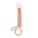 Silikon buttplug med slät yta och dubbel erektionsring för intensiv stimulering, diskret förpackning 5