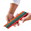 Silikon-Essstäbchen Rutschfeste japanische Stäbchen für Sushi, Nudeln, Reis Wiederverwendbares Küchenzubehör Set 5 Paare 2