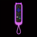 Silikon-Fernbedienungsabdeckung, 14 x 4,5 cm, Katzenohr, im Dunkeln leuchtende Schutzhülle für TCL Hisense Roku TV, rutschfestes Design 8